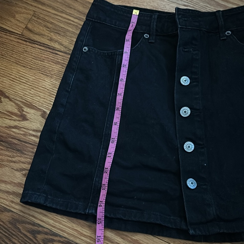 American Eagle Outfitters 28” waist button-denim skirt - Picture 9 of 10